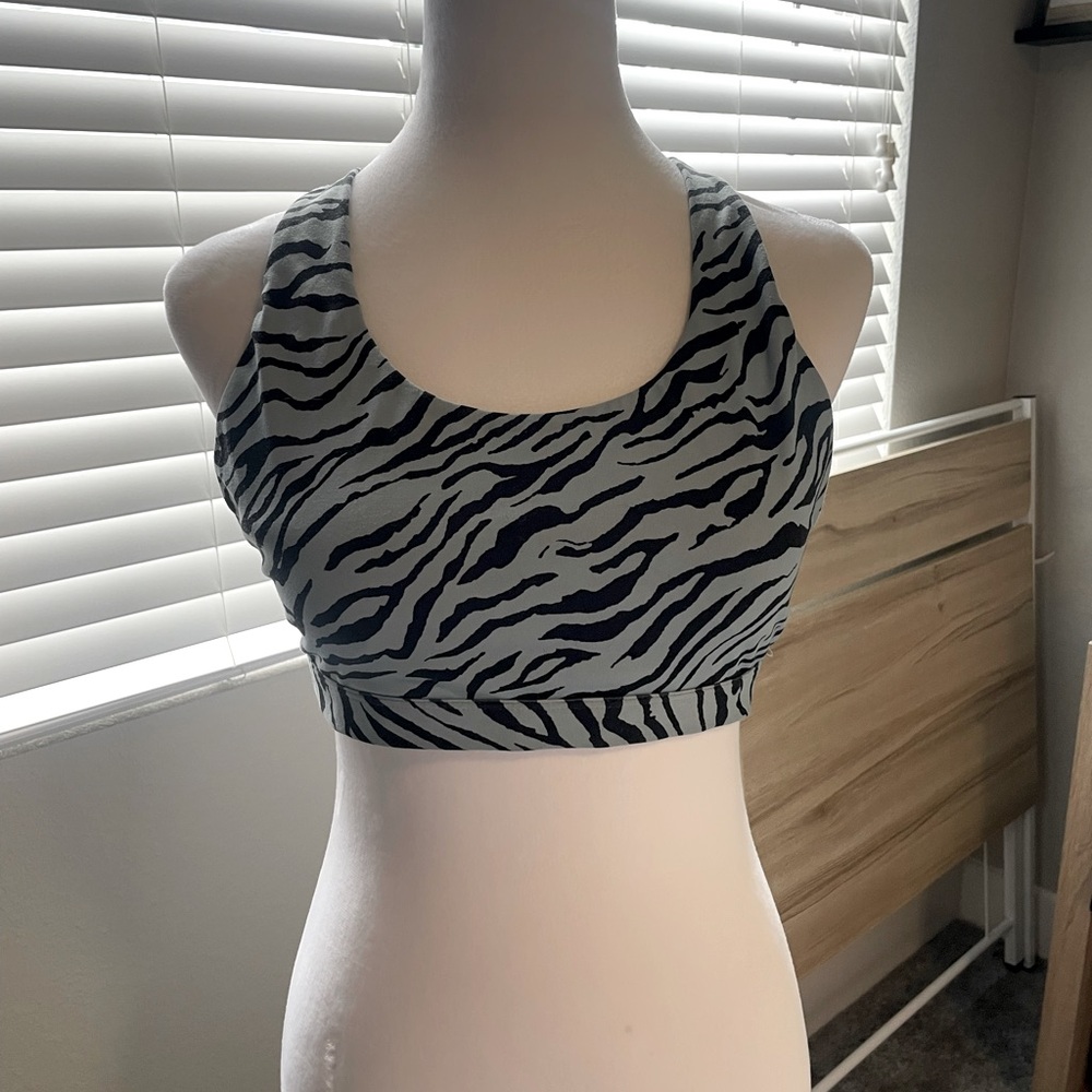 Fabletics Tiger Stripe Sport Bra